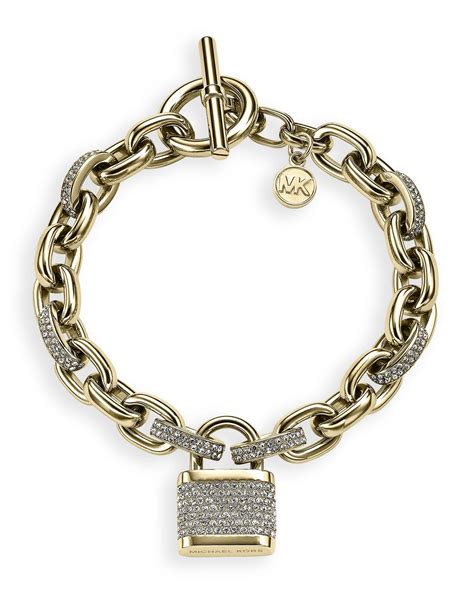 michael kors padlock bracelet|michael kors adjustable bracelet.